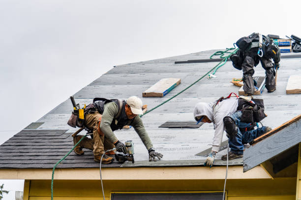 Professional Roofing technician working in Rector, PA